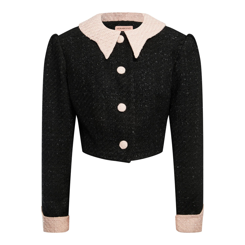 Veste en tweed noire